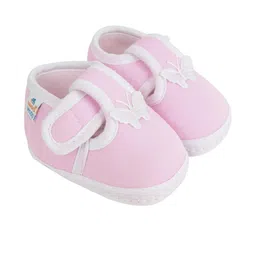 Neska Moda 3 To 12 Months Baby Boys & Baby Girls Cute Soft Cotton Pre-Walker Butterfly Booties (Toe to Heel Length - 11 cm, Pink)-picture-28