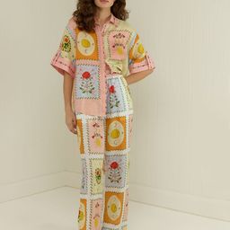 JC Mode Printed Shirt Collar Shirt With Trousers Co-Ords-picture-37