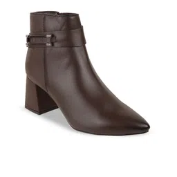 Mochi Women Casual Block-Heeled Regular Boots image 2