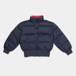 Tommy Hilfiger Girls Brand Logo Lightweight Puffer Jacket-image-81