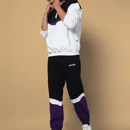 WEARDUDS Men Colourblocked Relaxed Fit Mid Rise Jogger image 3