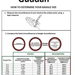 Guddan Set of 96 Red & Rani Metal Velvet Bangles image 3