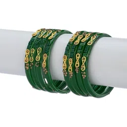 SOMIL Set Of 20 Artificial Stones Studded Ethnic Bangles image 2