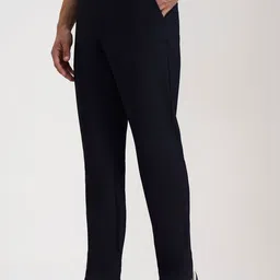 JADE BLUE Men Checked Slim Fit Formal Trousers image 3