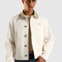 Tommy Hilfiger Spread Collar Cotton Denim Jacket-image-23