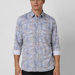 Van Heusen Sport Men Slim Fit Floral Printed Casual Cotton Shirt-picture-42
