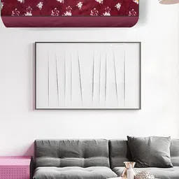 The Furnishing Tree Red Plastic Air Conditioner Cover image 5