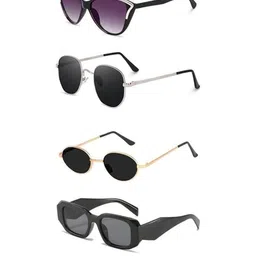 Arzonai Unisex Black Sunglasses-picture-13