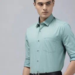 Arrow Pure Cotton Manhattan Slim Fit Floral Printed Formal Shirt-image-89