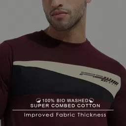 Difference of Opinion Men Typography Colourblocked T-shirt image 2