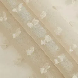 HOUSE OF QUIRK Beige Set of 2 Sheer Long Door Curtain image 5