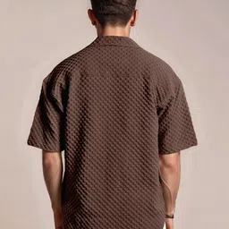 r.code by the roadster life co. R.Code by The Roadster Lifestyle Co. Men Textured Shirts image 2