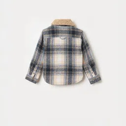 Blue Giraffe Boys Relaxed Tartan Checks Checked Casual Shirt image 4