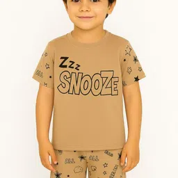 BAESD Boys Printed Short Sleeves Pure Cotton T-shirt With Shorts-picture-19