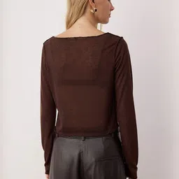 Trendyol Women Long Sleeves Crop Top image 4