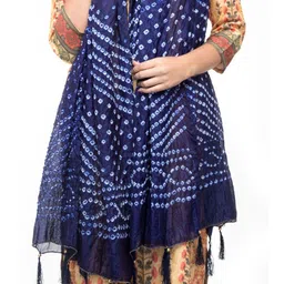 A R SILK DUPATTA HUB Woven Design Bandhani Dupatta image 3