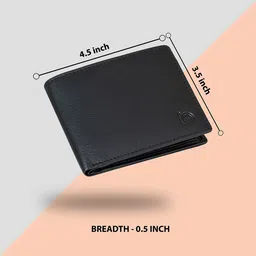 BAGMAN Men Leather Two Fold Wallet image 4