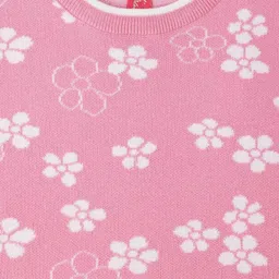 Blue Giraffe Girls Floral Printed T-shirt image 2