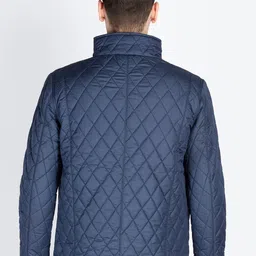 Status Quo Men Mock Collar Solid Casual Quilted Jacket image 4
