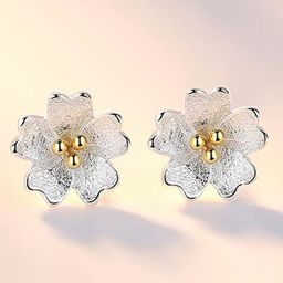 MYKI Silver-Plated Contemporary Stainless Steel Cubic Zirconia Studs-picture-5