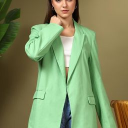 Stylecast X Kotty Women Single Breasted Notched Lapel Blazer-picture-20