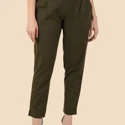 Pittra4ever Women Comfort Mid-Rise Regular Fit Trousers-picture-19