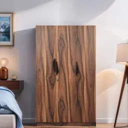mintwud from pepperfry Maya 3 Door Wardrobe In Vintage Sheesham Finish-picture-31