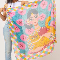 Chumbak Women Cat Lady Scarf-picture-35