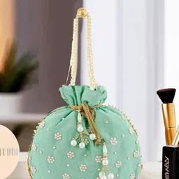 Kuber Industries Unisex Embellished Potli Clutch image 2