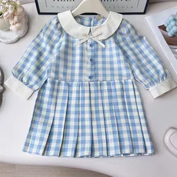 StyleCast x Revolte Girls Checked Peter Pan Collar A-Line Dress-picture-34