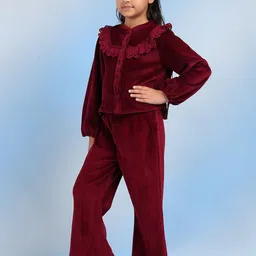 The Tribe Kids Girls Relaxed High-Rise Trousers image 2