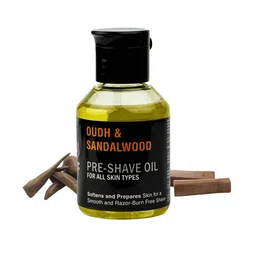 PINK WOOLF Oudh & Sandalwood Pre Shave Oil Provides Razor Glide For Smooth Shave-50ml image 1