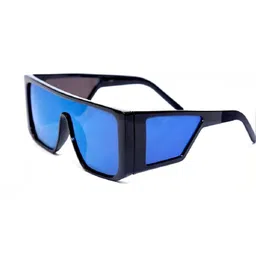 Being Better Unisex Blue Lens & Black Rectangle Sunglasses with-picture-11