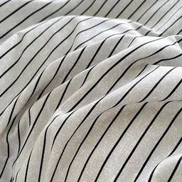 JC HOME Blue & White Striped AC Room Double King Bedding Set image 2