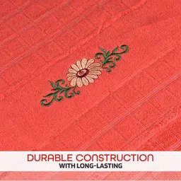 Kuber Industries Brown & Orange 2 Printed Other 250 GSM Bath Towel image 3