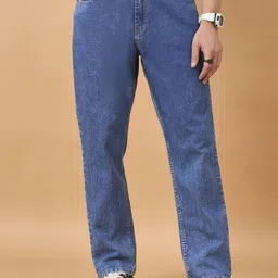 STUDIO NEXX Men Straight Fit Mid-Rise Heavy Fade Stretchable Jeans-picture-11