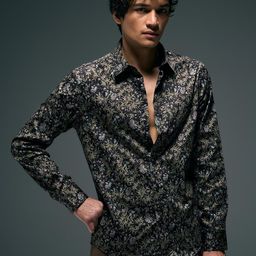 Flying Machine Men Slim Fit Floral Opaque Printed Casual Shirt-picture-40