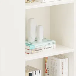 furneaser Stalbar Book Shelf Display Rack, Engineered Wood Semi-Open Book Shelf image 3