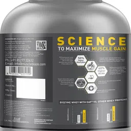 muscleblaze Biozyme Iso-Zero, Low Carb Isolate, 27 g Per Scoop Whey Protein image 5