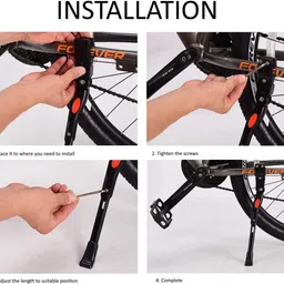 prakmo Aluminum-Alloy Side Kickstand for Road Bike Mountain Bicycle Bicycle Rack image 5