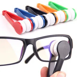 PRIMEFAIR 5 PCS Mini Sun Glasses Eyeglass Microfiber Cleaner Soft Brush Cleaning Tool Lens Cleaner-image-1