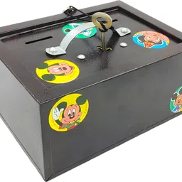Tijori Piggy Bank for Kids with Lock and 2 Keys E Coin Bank-image-38