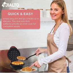 bazaarnest Belgian Waffles, Pan Cakes, Paninis, Stainless Steel & Iron Electric Waffle Maker image 3