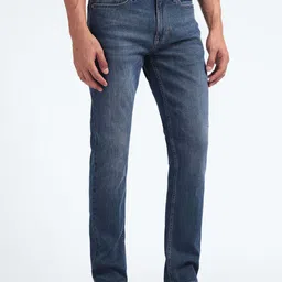Flying Machine Men Straight Fit Heavy Fade Stretchable Jeans image 4