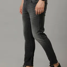 Voi Jeans Men Mid-Rise Comfort Skinny Fit Heavy Fade Stretchable Jeans image 5