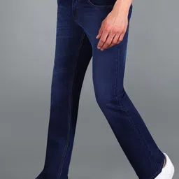 Urbano Fashion Men Bootcut Light Fade Stretchable Jeans image 3