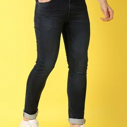 V-Mart Men Slim Fit Light Fade Stretchable Jeans image 2