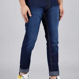 STUDIO NEXX Men Slim Fit Mid-Rise Clean Look Light Fade Stretchable Jeans image 2