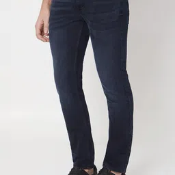 Mufti Men Slim Fit Mid-Rise Dark Shade Clean Look Stretchable Jeans image 5