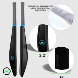 jaspo Slog Carbonax Cricket Bat -Full Size, PU Filled Plastic bat,HDPE Construction PVC/Plastic Cricket Bat For 15+ Yrs image 5